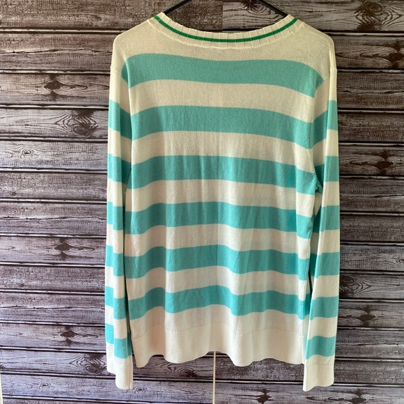 Talbots Women's Long-Sleeved Sweater Size XL Striped Pullover NWT - Picture 2 of 6